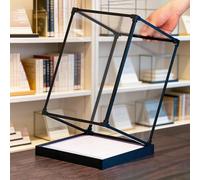 Vitrina Expositora Vitrina Alta Acrílico Marco Aleación, Caja Decorativa Escritorio Transparente Prueba Polvo, Vitrinas Grandes Personalizables Objetos Colección(15x20xH30cm/6x8x12in)