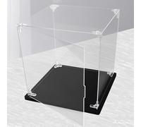 Vitrina Expositora Vitrina Cúbica Transparente con Puerta, Caja de Acrílico para el Hogar para Objetos de Colección, Vitrina Rectangular de Vidrio Alternativa Caja de Almacenamiento Vitrina(40x40x40cm