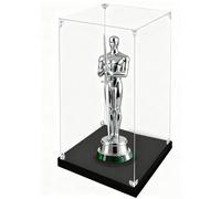 Vitrina Expositora Vitrina de Acrílico para Trofeos Altos y Estrechos, Caja de Almacenamiento de Plástico Transparente para Figuras de Muñecas, Organizador de Vitrina(15x15x35cm(6"x6"x14"))