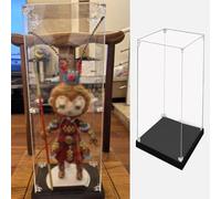 Vitrina Expositora Vitrina de Acrílico Transparente Alta y Estrecha, 10, 20, 30, 40, 50 y 60 Cm, Vitrina para Figuras, Muñecos de Juguete, Cajas de Almacenamiento a Prueba de Polvo para Objetos(40x40x