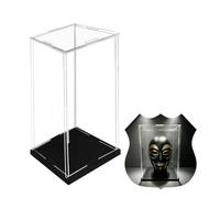 Vitrina Expositora Vitrina de Acrílico Transparente Extra Alta 80 70 60 50 cm, Cubierta Antipolvo de Acrílico Estrecha para Recuerdos, Cubo de Plástico Transparente(40x40x60cm(16x16x24in))