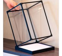 Vitrina Expositora Vitrina Transparente Marco Aleación Negra, Cajas Protección Acrílicas Antipolvo Figuras Alta Acción, Contenedores Organizadores Personalizados Objetos(40x45xH55cm/16x18x22in)