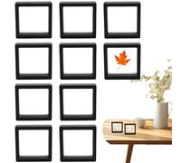 Vitrina flotante 3D | Caja de almacenamiento flotante 3D - Organizador de películas de polietileno transparente coleccionables para el hogar y el negocio para medallas, anillos