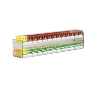 Vitrina for Cigarrillos,Estantería de exhibición de acrílico Transparente de Varios Niveles for Venta minorista，para el mostrador de Ventas de Las Tiendas(2 Layers of 14 Columns)