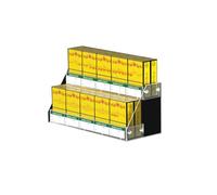 Vitrina for Cigarrillos,Expositor de Cigarrillos Comercial,Vitrina for Tiendas minoristas, Ahorra Espacio(2 Layers and 10 Columns)