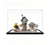 Vitrina genérica de acrílico, compatible con Le*GO 21351 L'Étra*nge Christmas de Monsieur Jack-Caja de presentación transparente y antipolvo para modelos de colección (Mirror Finish -3 mm)
