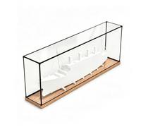 Vitrina grande de acrílico a medida para LEGO 10294 T-itanic, escaparate a prueba de polvo para modelos y coleccionables (solo vitrina), 3 mm de grosor, 140 x 20 x 50 cm (A)