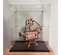 Vitrina Metacrilato Caja de Exhibición de Acrílico Transparente con Base Negra, Vitrina de Acrílico a Prueba de Polvo, Vitrina de Figuras Coleccionables, Contenedores de Almacenamiento Transparentes(3