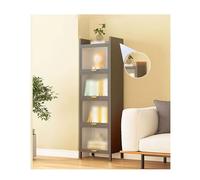 Vitrina minimalista de acrílico para juguetes con puerta abatible, moderna a prueba de polvo, para sala de estar y dormitorio (B 45 x 112 cm)