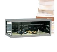 Vitrina Modelo de automóvil - acrílica LED a Escala 1/64, Vitrina Estilo Garaje a Prueba de Polvo de Alta Transparencia | Organizador de Juguetes para vehículos compactos para iluminación de Alma