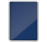 Vitrina Nobo Premium Plus Con Fondo De Fieltro 9Xa4, Gris Azul