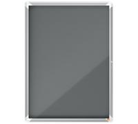 Vitrina Nobo Premium Plus Con Fondo De Fieltro 9Xa4, Gris Gris