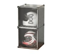 Vitrina para Cascos Gabinete De Almacenamiento De Cascos De Motocicleta, Acrílico Caja Cuadrada Caso Armario De Protección Cubierta De Almacenamiento ColeccionesPara Ropa, Bolsas, Libros (Color : Bla