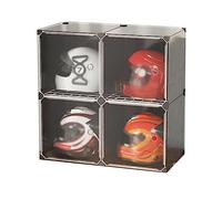 Vitrina Para Cascos Gabinete De Almacenamiento De Cascos De Motocicleta, Acrílico Caja Cuadrada Caso Armario De Protección Cubierta De Almacenamiento ColeccionesPara Ropa, Bolsas, Libros ( Color : Bla
