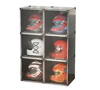 Vitrina Para Cascos Gabinete De Almacenamiento De Cascos De Motocicleta, Acrílico Caja Cuadrada Caso Armario De Protección Cubierta De Almacenamiento ColeccionesPara Ropa, Bolsas, Libros ( Color : Bla