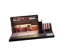Vitrina para Coches a Escala 1/64, Modelo Diecast, con Escena de Aparcamiento para Coleccionistas.