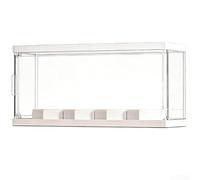 Vitrina para Colecciones de Acrílico con Tapa Magnética Apilable Protector Transparente para Figuras de Acción 9x9x13.6cm(White 16 * 28cm)