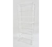 Vitrina para Colecciones, Expositor de metacrilato para Coches a Escala, Vitrina expositora de acrílico Transparente, con estantes y Puerta Antipolvo, Medidas 75x30x13 cm (altoxanchoxfondo)