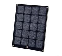 Vitrina para insignias hecha de acrílico diseñada para proteger insignias y medallas y ofrecer un acceso rápido a las colecciones para fines de exhibición (negro grande)