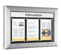 Vitrina para interiores y exteriores formato apaisado