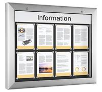 Vitrina para interiores y exteriores formato apaisado