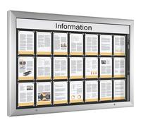 Vitrina para interiores y exteriores formato apaisado