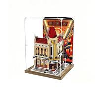 Vitrina para LE*GO 10232 Grand Cinema- Vitrina acrílica transparente a prueba de polvo para juguetes y coleccionables (tono madera, 2 mm)