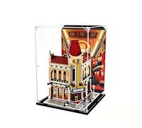 Vitrina para LE*GO 10232 Grand Cinema- Vitrina acrílica transparente a prueba de polvo para juguetes y coleccionables (negro, 3 mm)