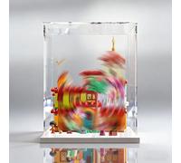 Vitrina para LEGO 43202 Disney Encanto, caja de almacenamiento transparente a prueba de polvo, imprescindible para coleccionistas (modelo no incluido) (A)