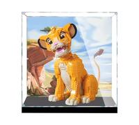 Vitrina para Lego 43247 Disney Lion King, a prueba de polvo, protección UV, escaparate de ajuste personalizado, regalos para los amantes de Lego, almacenamiento de montaje (tema E-35 x 40 x 39 cm)