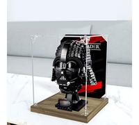 Vitrina para Lego 75304 modelo de casco Darth Vader, caja de exhibición acrílica transparente a prueba de polvo, escaparate protector para almacenamiento y organización (solo caja) (B)