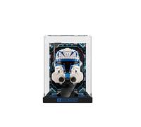 Vitrina para Lego Casco del Capitán Rex / Casco del Comandante Clon Cody / Casco de la Princesa Leia, Caja de exhibición acrílica de 3 mm para Lego 75349/75350/75351 (no incluye modelos)