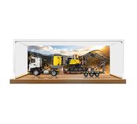 Vitrina para LEGO Technic Volvo FMX Truck & EC230 Electric Excavator (Set 42175) - Cubierta transparente y a prueba de polvo (modelo no incluido) (B)