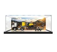 Vitrina para LEGO Technic Volvo FMX Truck & EC230 Electric Excavator (Set 42175) - Cubierta transparente y a prueba de polvo (modelo no incluido) (D)
