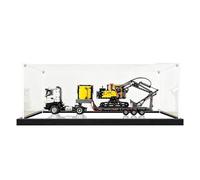 Vitrina para LEGO Technic Volvo FMX Truck & EC230 Electric Excavator (Set 42175) - Cubierta transparente y a prueba de polvo (modelo no incluido) (C)