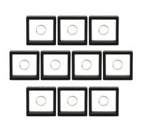 Vitrina para monedas - 10 piezas de escaparate de insignias, buena elasticidad, marco flotante, soporte, medallones, joyas, moneda de desafío