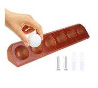 Vitrina para Pelotas de Golf, Madera de 34 x 5 x 5 cm, de colección de Pelotas de Golf, Estante de Madera para Pelotas de Golf, Estante para 6 Palos de Golf, Estante Que Ahorra Espacio para 6