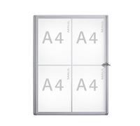 Vitrina, profundidad exterior 27 mm MAUL, altura exterior 655 mm