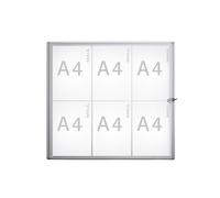 Vitrina, profundidad exterior 27 mm MAUL, altura exterior 655 mm