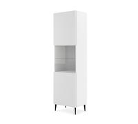 Vitrina ravenna b 60x42x215 blanco, negro