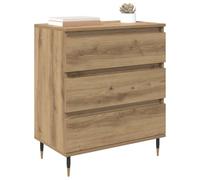 Vitrina Roble Artesanal 60 x 35 x 70 cm Madera contrachapada, Almacenaje Moderno para Sala, Elegante Sideboard, Unidad compacta, Mueble Funcional para Mantener el Orden