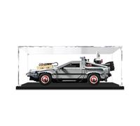 Vitrina Transparente acrílica a Prueba de Polvo para Lego 10300,Caja colección Modelos Juguetes Almacenamiento (Regreso al Futuro),sin Necesidad Pegamento (Solo Caja exhibición)(2mm)