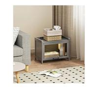 Vitrina transparente moderna con puerta abatible para juguetes, diseño minimalista, gran capacidad de almacenamiento, puerta de armario de acrílico B, 50 x 39 cm de largo