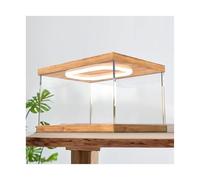 Vitrina transparente, Pantalla acrílica con luz LED apilable de varios tamaños(20x20x55cm(8x8x22in))