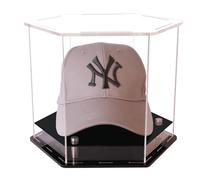 Vitrina Transparente para Gorras, Vitrina de Sombrero para béisbol, Soporte de exhibición de Gorra de fútbol, Gorras de béisbol, fútbol o Gorras Snapback de 9.8 x 8.7 x 7.9 Pulgadas