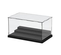 Vitrinas Cristal para Colecciones, Caja de Exhibición de Acrílico Transparente, Escaparate para Figuras de Bloques de Construcción con 3 Estantes