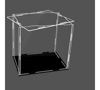 Vitrinas para Colecciones Vitrina Cristal Expositora Metacrilato, Caja De Exhibición De Acrílico Transparente, Expositor Miniaturas Metacrilato Estuche Cuadradas, Personalizable(H20cm,LxW 50x35cm)