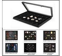 Vitrinas Set Caja Conchas BLACK 24X 65X58X43Mm Safe 5676 400X300X55 Mm