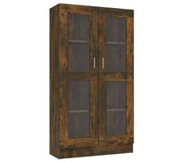 Vitrina madera contrachapada roble ahumado 82,5x30,5x150 cm