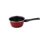 VITRINOR Pimienta Roja, Cazuela de 18 cm, antiadherente reforzado, inducción, acero esmaltado, calentamiento rápido, exterior rojo
